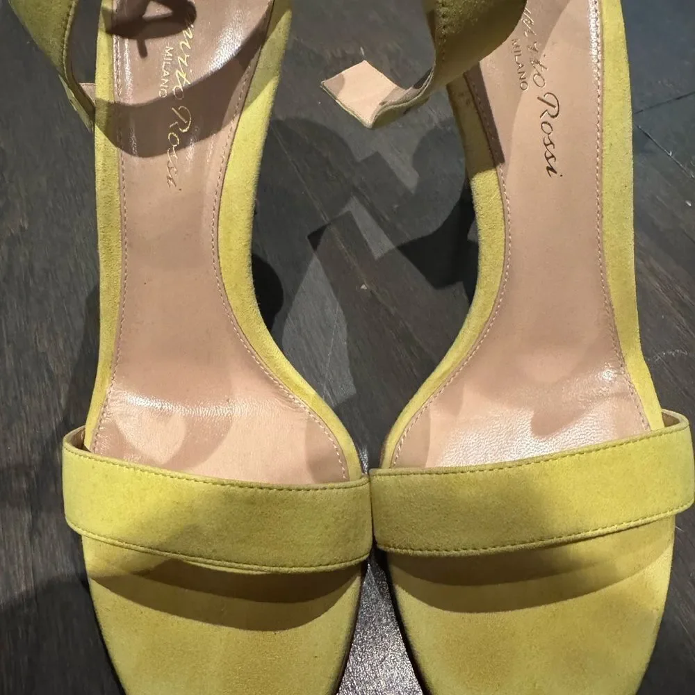 Gianvito Rossi Yellow Heels